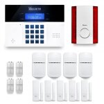 Alarme maison sans fil - dnbi - 4  5 pices - dtecteur de mouvements - sirne extrieure - gsm