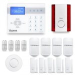 Alarme maison sans fil - ice - bi - 4  5 pices - dtecteur de mouvements - sirne extrieure - compatible ...