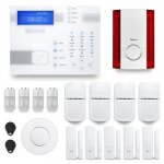 Alarme maison sans fil - shbi - 4 � 5 pi�ces - d�tecteur de mouvements - sir�ne ext�rieure - gsm