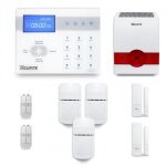 Alarme maison sans fil - tike securite - ice - bi - 2 � 3 pi�ces - sir�ne ext�rieure - d�tecteur de mouvements ...