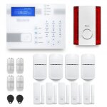 Alarme maison sans fil - tike securite - shbi - 4 � 5 pi�ces - sir�ne ext�rieure - gsm
