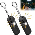 Alarme personnelle - sir�ne de poche 130 db - lampe led int�gr�e - noir - s�curit� pour tous multicolore ...