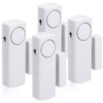 Alarme porte et fen�tre - lot 4x alarme sans fil anti - intrusion - s�curit� maison contre cambriolage ...