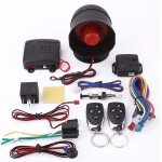Alarme de voiture universelle système de sécurité dalarme antivol avec 2 télécommande sirène entrée sans ... Alarme de voiture universelle système de sécurité dalarme antivol avec 2 télécommande sirène entrée sans ...