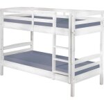 Alaska - lits superposs 90x200 avec sommiers blanc