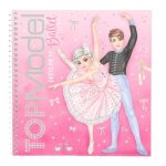 Album de coloriage - top model - dress me up - 24 pages - 11 autocollants - dimensions 18x17. 5cm