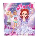 Album de coloriage - topmodel - dress me up party - 18x17. 5cm - avec stickers - pour filles