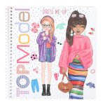 Album coloriage top model dress me up stickers