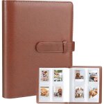 Album photo 256 pochettes avec classeur pour cartes photo (marron) �tiquette