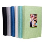 Album photo 6x4 300 pochettes en lin format paysage uniquement format 10x15 cm beige