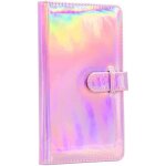 Album photo amimy 96 pochettes pour fujifilm instax mini polaroid kodak mini 3 (or rose)