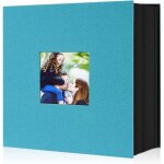 Album photo g�ant avec 1000 pochettes en tissu lin - format 10x15 cm pour photos horizontales et verticales ...