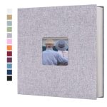 Album photo - non spécifié - 28x27cm - couverture en lin - 40 pages - gris Album photo - non spécifié - 28x27cm - couverture en lin - 40 pages - gris
