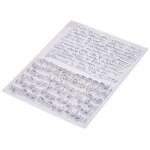 Tampons clear artemio musique & �criture - lot de 2 pour scrapbooking cartes et loisirs cr�atifs