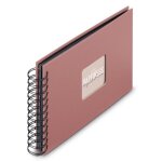 Album � spirale fine art 24 x 17 cm 50 pages noires terra