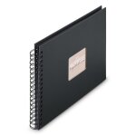 Album � spirale - fine art - 28 x 24 cm - 50 pages noires - couverture personnalisable