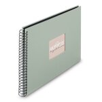 Album � spirale - fine art - 36 x 32 cm - 50 pages noires - couverture en papier structur�