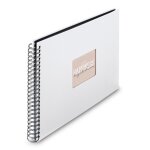 Album � spirale - fine art - 36 x 32 cm - 50 pages noires - papier structur�