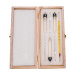 Alcoomètre avec thermomètre 3 pièces teneur en alcool 0 - 40 40 - 70 70 - 100 vol. % hydromètre pour ... Alcoomètre avec thermomètre 3 pièces teneur en alcool 0 - 40 40 - 70 70 - 100 vol. % hydromètre pour ...