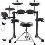 Batterie lectronique - alesis - debut kit - 4 fts en peaux mailles - 3 cymbales - noir