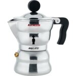 Cafetire moka - alessi - 1 tasse - acier inoxydable - gris - compatible lave - vaisselle