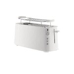 Alessi plissé grille - pain long avec chauffe - brioche blanc Alessi plissé grille - pain long avec chauffe - brioche blanc
