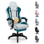 Alfordson chaise de bureau de jeu et massage ergonomique avec repose - pieds appui - tête rembourrée ... Alfordson chaise de bureau de jeu et massage ergonomique avec repose - pieds appui - tête rembourrée ...