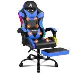 Alfordson chaise de bureau - massage led inclinable à 150° repose - pieds cuir pu hauteur réglable capacité ... Alfordson chaise de bureau - massage led inclinable à 150° repose - pieds cuir pu hauteur réglable capacité ...