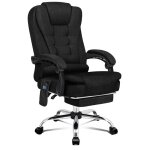Alfordson fauteuil tissu en lin bureau massage siège dxécutif chauffant noir Alfordson fauteuil tissu en lin bureau massage siège dxécutif chauffant noir