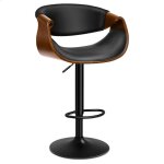 Alfordson tabouret de bistrot pivotant en bois r�glable en hauteur capacit� 150 kg rembourrage en cuir ...