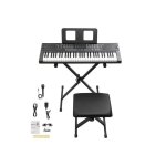 Alightup - 61 touches clavier �lectronique portable avec banc and support�cran lcdbluetooth midi3 modes ...