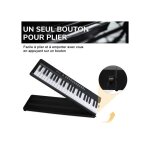 Alightup - 88 touches clavier pour piano pliablemidi bluetoothavec casque et sac de transportpiano numérique ... Alightup - 88 touches clavier pour piano pliablemidi bluetoothavec casque et sac de transportpiano numérique ...