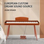 Alightup - 88 touches clavier piano avec support adaptateur secteur casque pour tous les niveaux dexp�rience ...