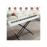 Alightup - 88 touches clavier pour piano avec support de pianocasque sac de transportpiano numérique ... Alightup - 88 touches clavier pour piano avec support de pianocasque sac de transportpiano numérique ...