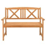 Alightup - banc de jardin banquette dext�rieur en sapin avec dossier en sccoudoirs 116. 8x59x90cm