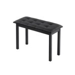 Alightup - banc de piano banquette pour piano tabouret avec coffre de rangement - noir