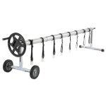 Alightup - enrouleur de b�ches pour piscines 5 sections 55 m noir