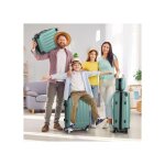Alightup - set de 4 valise trolley portable 4 en 1 en abs - 3 valises + 1 vanity - vert Alightup - set de 4 valise trolley portable 4 en 1 en abs - 3 valises + 1 vanity - vert