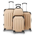 Alightup - set valise 4 pièces abs valise + vanity lot de valise champagne or Alightup - set valise 4 pièces abs valise + vanity lot de valise champagne or