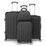 Alightup - set valise 4 pièces abs valise + vanity lot de valise noir Alightup - set valise 4 pièces abs valise + vanity lot de valise noir