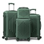 Alightup - set de valises - lot de 4 valises  roulettes - 3 valises + 1 vanity - vert
