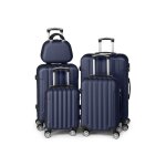 Alightup - set valise 5 pi�ces abs valise + vanity lot de valise bleu marine