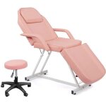 Alightup - table de massage pliante et portable dossier et repose - jambes rglable rose