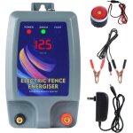 Alimentation pour cl�ture �lectrique avec clip de batterie et alarme s�curit� pour volailles moutons ...