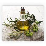 Allboards plaque de protection en verre tremp universel et multifonction - 2 pices 52x30cm motif huile ...