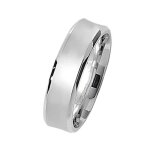 Alliance homme / femme argent fin 925 6mm confort 42392