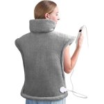 Alljoy coussin chauffant electrique pour le cou les paules et le dos arrt automatique avec flanelle ...