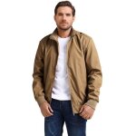 Allthemen blouson homme lger col montant jacket militaire chaud veste casual veste marron