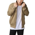 Allthemen blouson homme col montant jacket chaud veste casual printemps