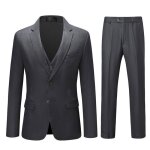 Allthemen - costume 3 pi�ces homme �l�gance intemporelle � motifs carreaux gris